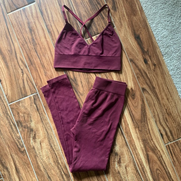 Spiritual Gangster Pants - Spiritual Gangster Leggings and Sports Bra Set (Selene Triangle Bra)